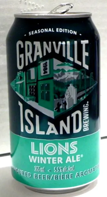 Granville Island Brewing Vancouver CANADA Winter Ale EMPTY Collectible Beer Can