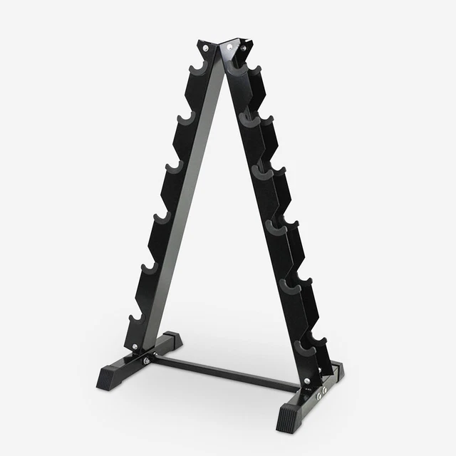 Rack de rangement vertical pour 12 haltères en métal antidérapant Plauk