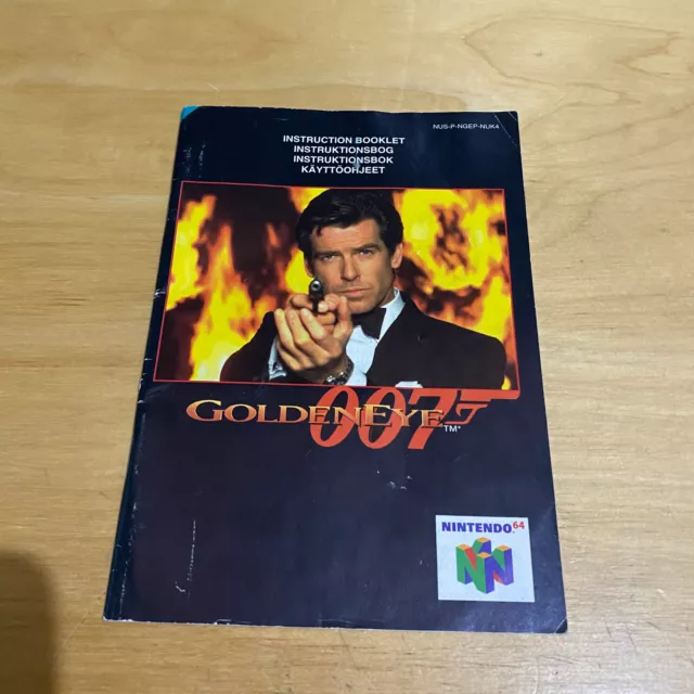 Nintendo 64 N64 Instruction Manual Only - GoldenEye 007