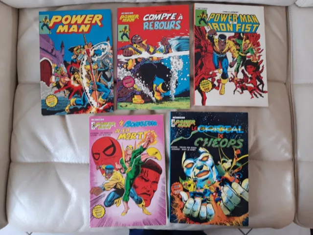 Lot BD powerman 1, 3 à 6 serie artima color marvel superstar