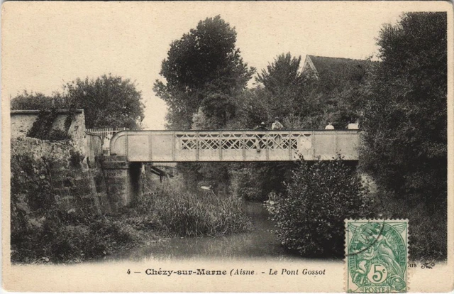 CPA Chazy sur marne Le pont gossot (158175)