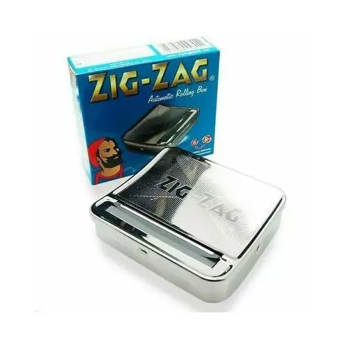 Zig Zag TIN Automatic Cigarette Tobacco Rolling Machine Box ZigZag Roller Roll
