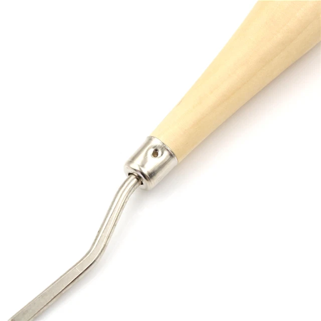 New Crochet Needle Latch Hook with Wooden Handle Craft/Hair Extension Hook√ RF