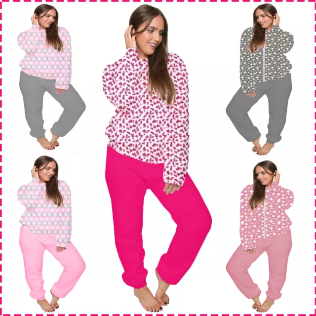 Ladies Womens Pyjamas Set Long Sleeve Top Nightwear LoungeWear Pyjama PJ'S UK