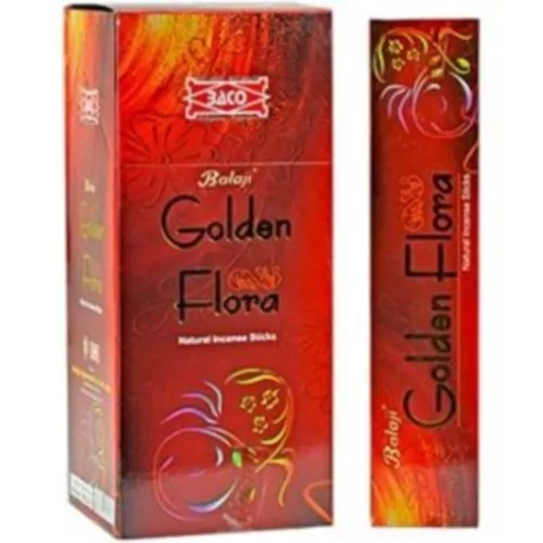 Balaji Golden Flora Incense/Joss/Agarbatti Sticks (12 units x 15 sticks) 180pc