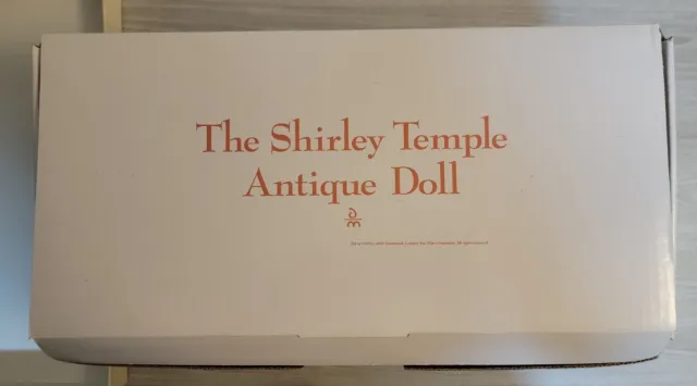 Danbury Mint Porcelain “The Shirley Temple Antique Doll” NIB