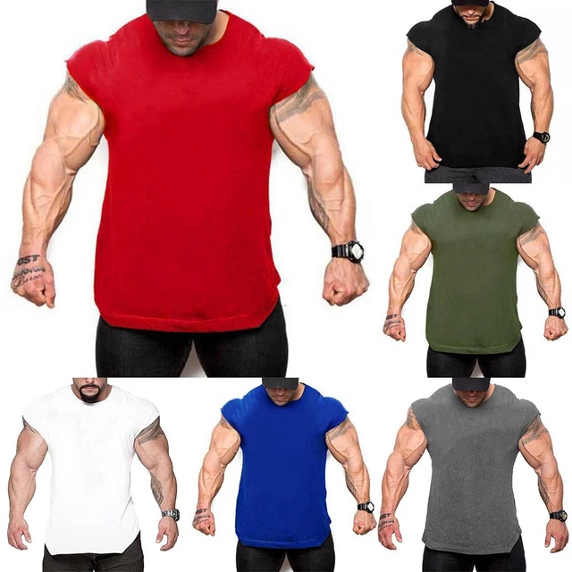 Gilet sportivo palestra uomo muscolo senza maniche tank top bodybuilding fitness