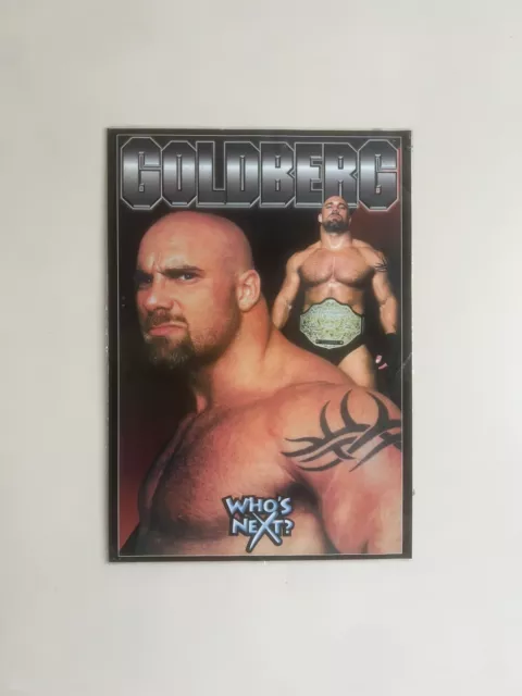 Goldberg Who’s Next WWF WWE WCW Vintage Wrestling Poster