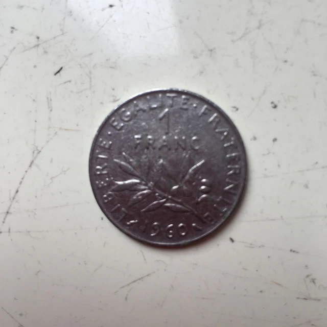 1 franc Semeuse, nickel 1960 Paris F.226/4 fmd_780544 Modernes