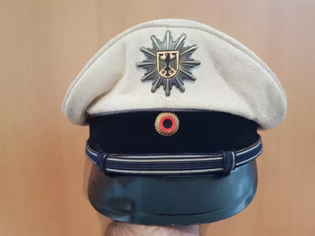 Bahnpolizei  Schirmmütze Weiss 1980Er Jahre - Grösse 55