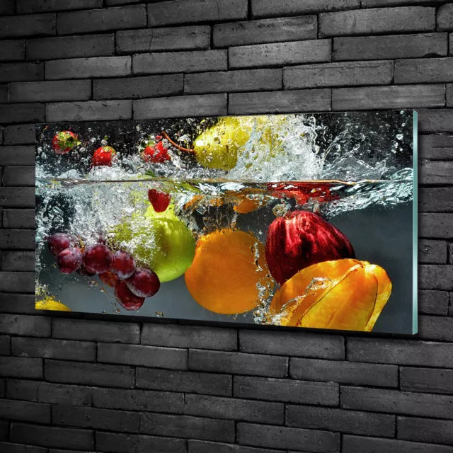 Wandbild Glas-Bild Druck auf Glas 100x50 Deko Essen & Getränke Obst Gemüse