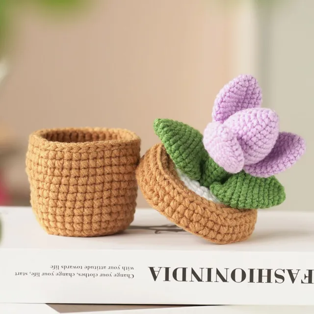 FE# Flowers Hand-Crocheted Set with Video Tutorials Delicate DIY Knitting Suppli