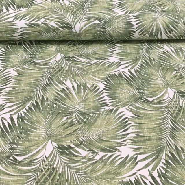 Tropical Upholstery Fabric Palm Leaves Botanical Jungle Outdoor Curtain Material