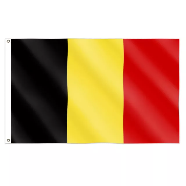 5X3FT Belgium Flag Large Belgian National World Cup Football Sports Fan Support