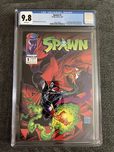Spawn #1 CGC 9.8 NM/Mint Image Comics 1992 Todd McFarlane 1st Appearance!
