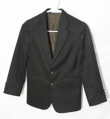 Perry Ellis Portfolio Boy's Dark Brown Dress Blazer Suit Jacket Size 10 Regular