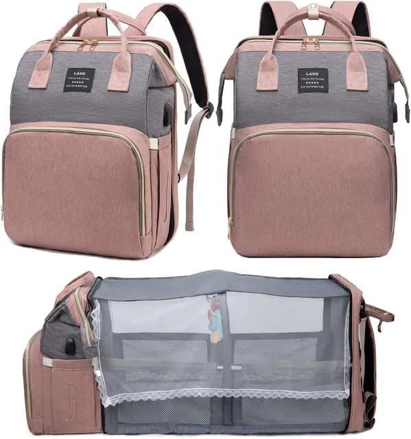 Diaper Bag with Changing Station, Diaper Bags for Baby Girl Boy Multi-Function T