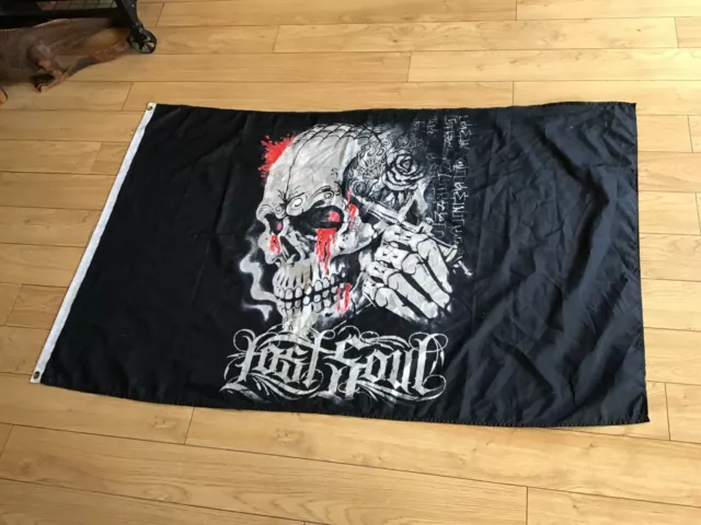 LOST SOUL - SKULL  57" x 35" PICTURE FLAG BANNER - Canadian Seller