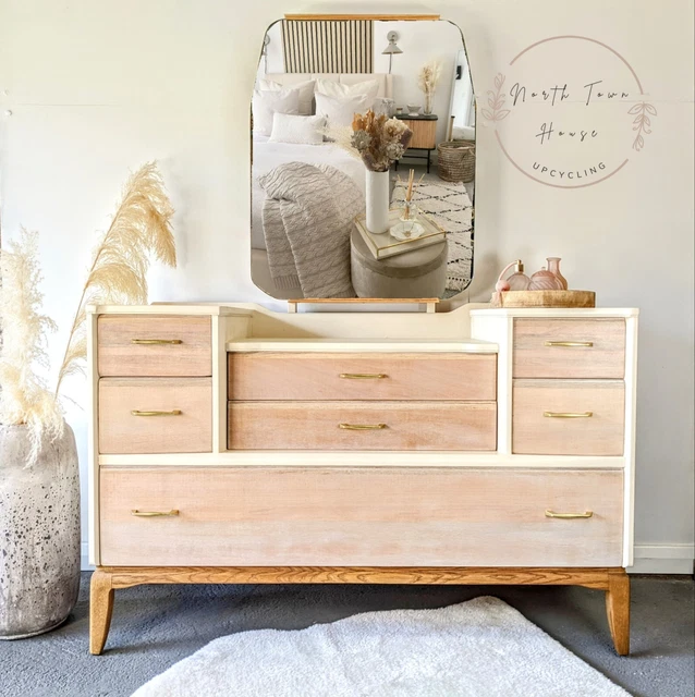 Upcycled Scandi Style/Boho/Retro/Vintage/Mid-century Dressing Table Harris Lebus