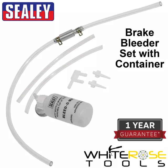 Sealey Brake Bleeder Set with Container Fluid Flush