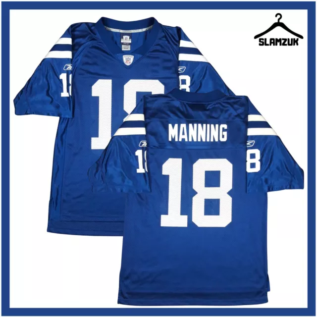 Indianapolis Colts American Football Trikot Reebok Medium NFL Manning Shirt DP5