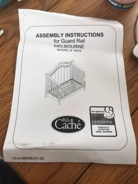 Assembly Instructions For guard rail Melbourne Model #6375 Ships N 24h