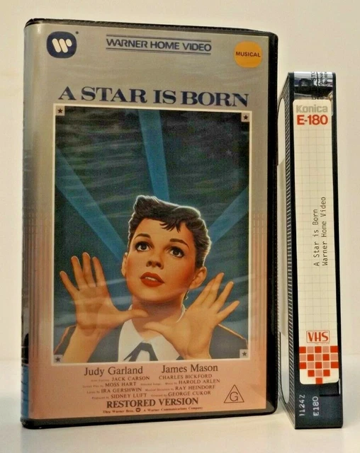 A STAR IS Born RARE Promo PAL VHS (1984) Warner Home Video Judy Garland