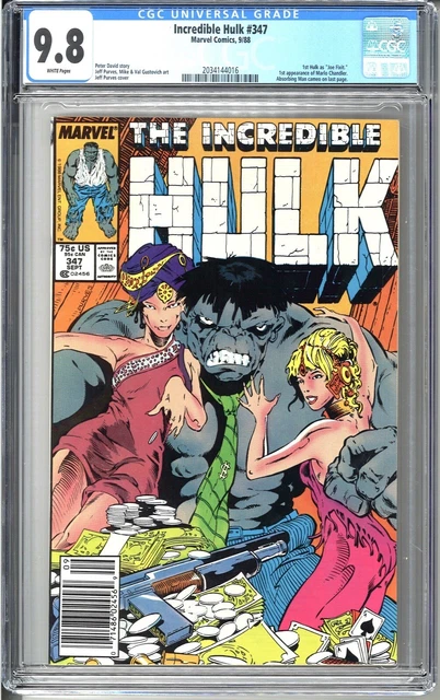 Incredible Hulk #347 Cgc 9.8 1st App Joe Fixit & Marlo Chandler Newsstand Marvel