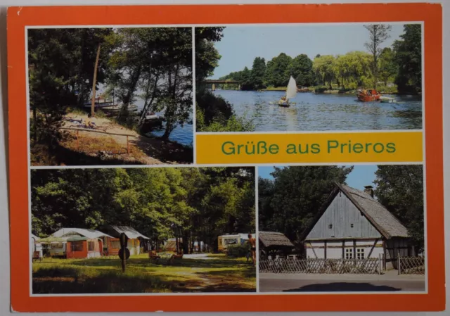 AK Prieros, Kreis Königs Wusterhausen, u.a. An der Dahme, Heimathaus, Huschtesee