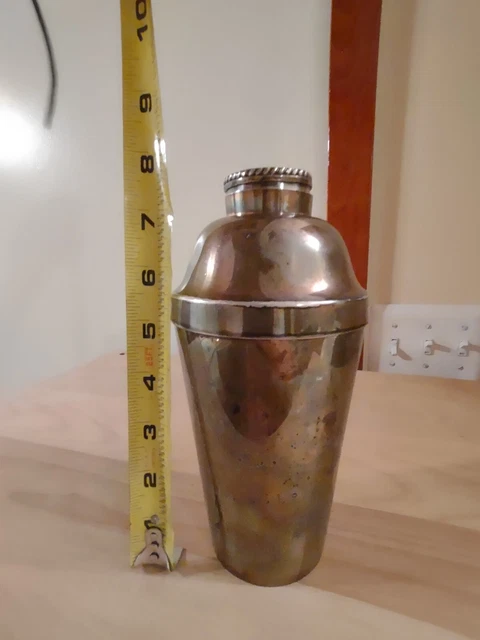 Tiffany & Co Silver Plate Cocktail Shaker Antique c. 1920 Soldered Estate Rare