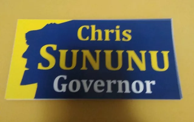 Chris Sununu Governor Of New Hampshire Official Campaign Bumper Sticker