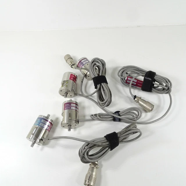 Lot Of 4 Rotary Encoders TM36-15K TM35-5K Output 2.5mV/V Range 15Kg 5Kg