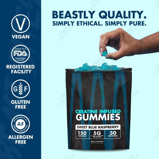CREATINE GUMMIES BLUE Chess Dietary Supplements Male Exercise Creatine ...