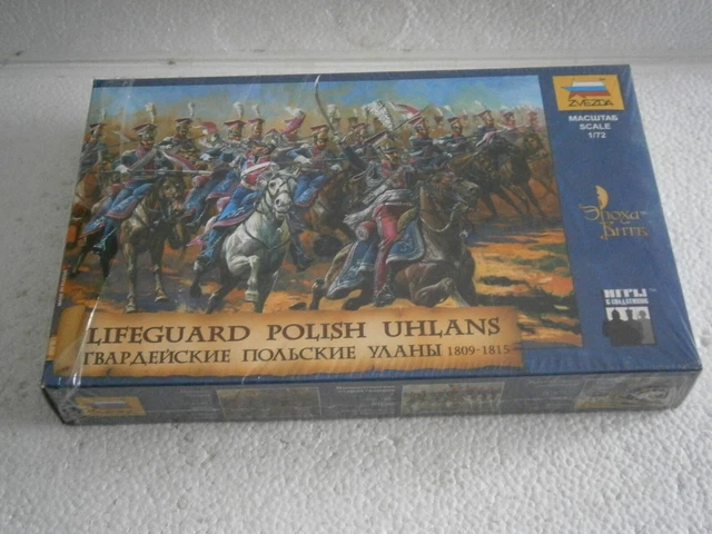 Maquette Figurines 1:72 Zvezda Uhlans Polonais 1809 - Kit ZS8075 - Neuf