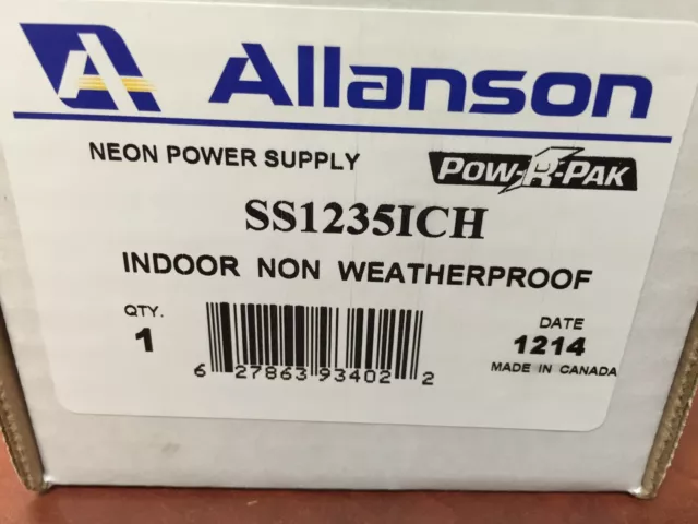 Allanson SS1235ICH auto-réglage 2K-12KV, 35 mA transformateur électronique de signaux néon 3