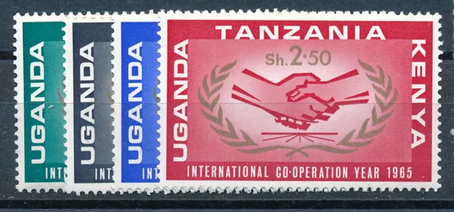 Kenya Uganda Tanzania 1965 I.c.y. Sg219/222 Blocks Of 4 Mnh