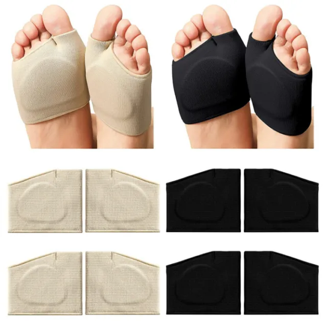 2X Forefoot Pads Anti-slip Half Insoles Half Sock Blisters Pain Relief Insole