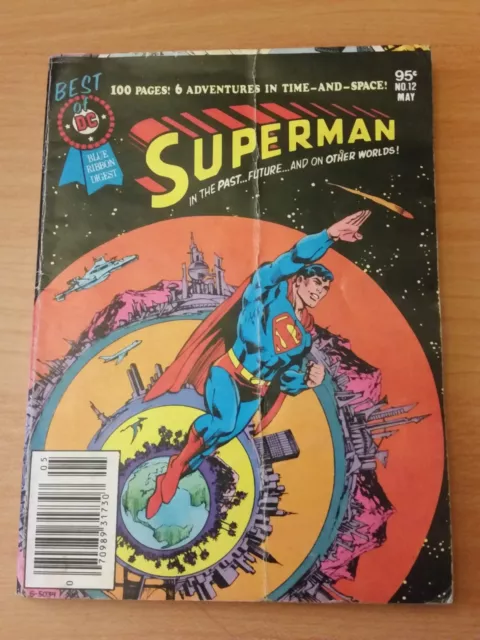 DC Best Of Blue Ribbon Digest #12 with SUPERMAN! ~ FINE FN ~ 1981 DC COMICS