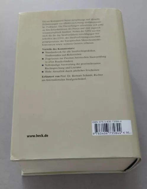StPO Kommentar Meyer-Goßner/Schmitt 62. Auflage 2019 Strafprozessordnung Beck 3