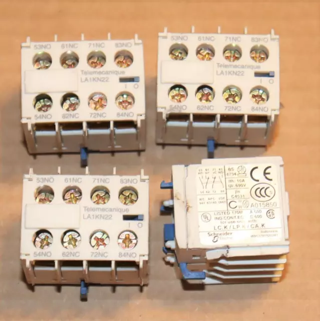 One Telemecanique LA1KN22  Auxilliary Contact Block