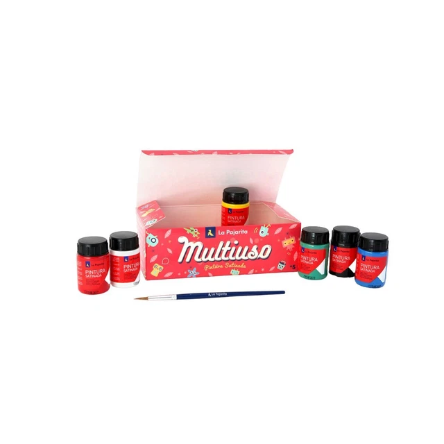 Témperas La Pajarita Multicolor [35 ml] [6 Unidades]