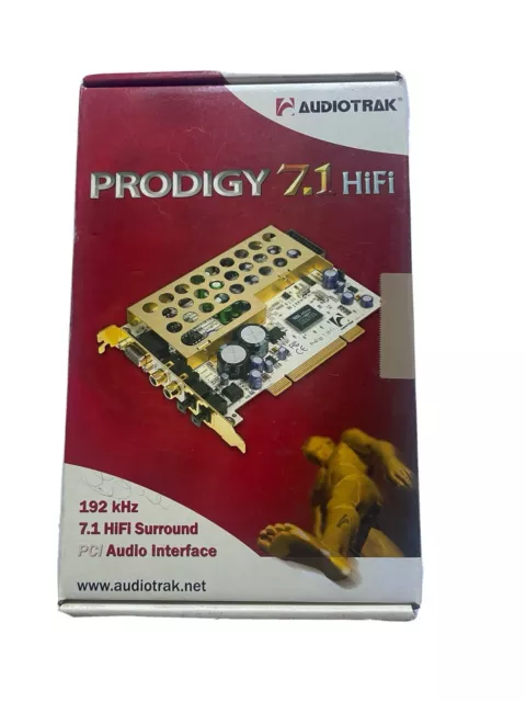 Audiotrak Prodigy 7.1 HiFI PCI Audio Interface, 192 kHz, 7.1 HiFi Surround