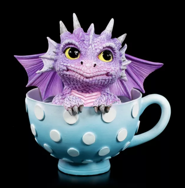 Fantasie Bébé Dragon Figurine - Cutieling En Tasse Décorative, la Main, H 12 CM