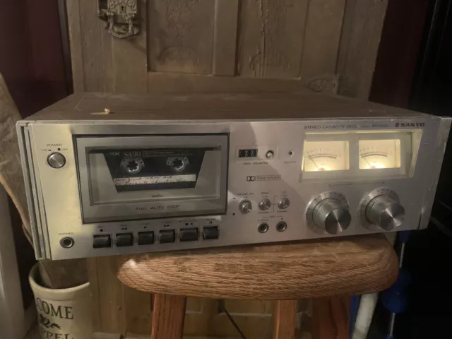 Vintage Sanyo RD 5030 Stereo Cassette Deck Dolby System. As-Is For Parts/ Repair