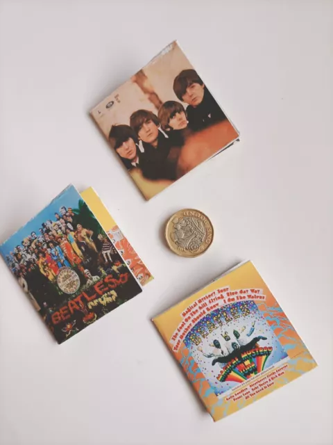 The Beatles Mini LP's Albums with Record Vinyl, Sleeve And Cover . size 1:6