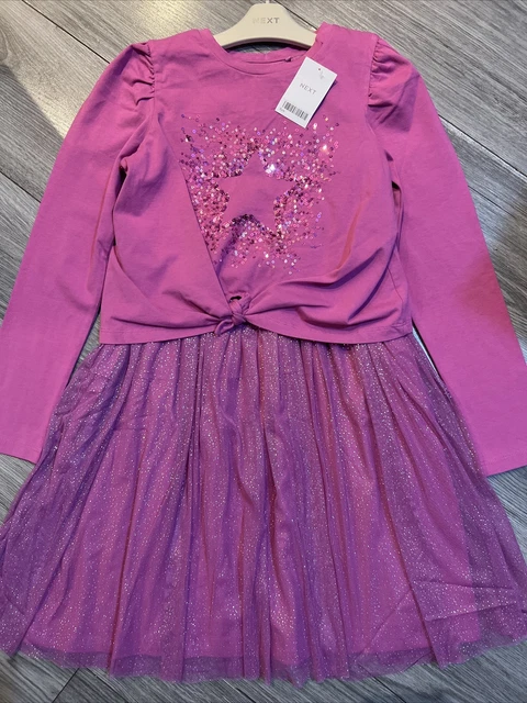 Next girls age 9 sequin jumper and tutu dress set BNWT 💖