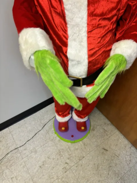 2000 Gemmy Life Size 5' Tall Animated Singing Dancing Grinch 3