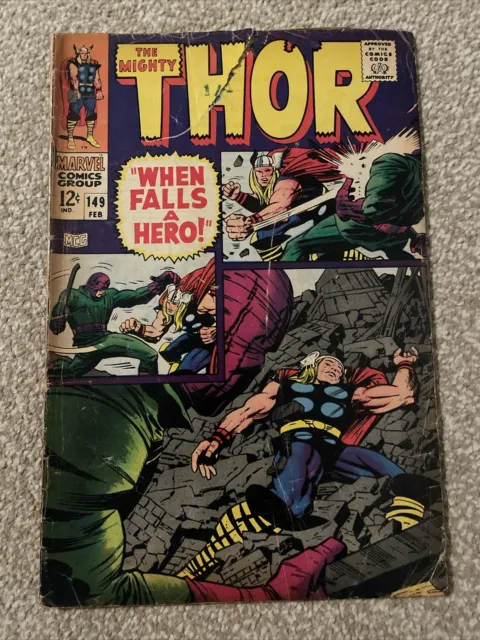 THE MIGHTY THOR #149 1968 MARVEL COMICS Stan Lee And Jack Kirby