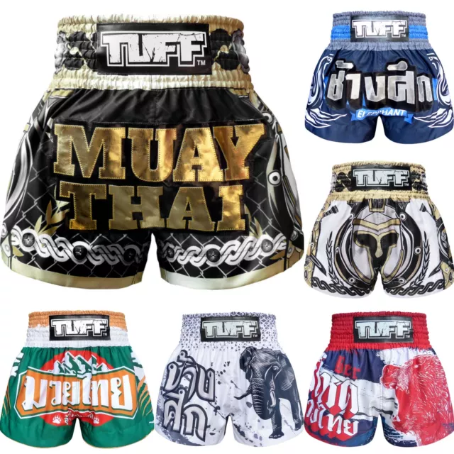 TUFF Muay Thai Shorts Boxing Shorts MMA Trunks Kickboxing Training Gym Shorts M6