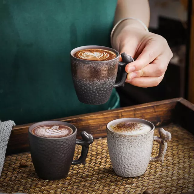 Pottery Coffee Mugs 86ml Handmade Teacup Modern Espresso Cup Hot Chocolate Mug
